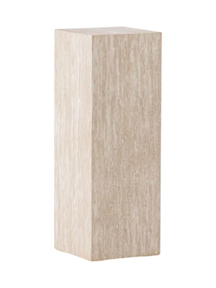 Blumen- und Dekorationssäule „Ramsvik“ - Höhe 65 cm Beige VE DESIGN
