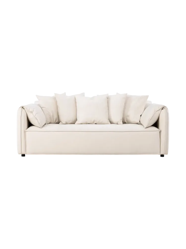 3-Sitzer Design Sofa „Torokev“ Light Beige VE DESIGN