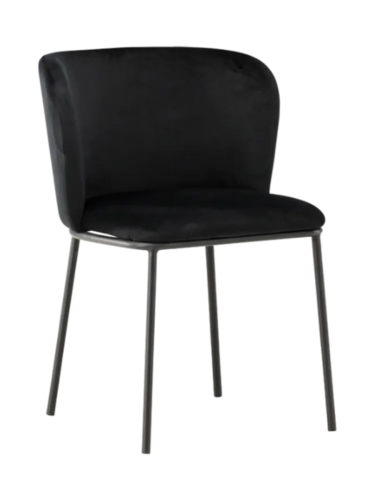 Stuhl 2er-Set Hus Schwarz Polyester/Stahl B 53 cm - Farbe: beige - Material: Polyester-Leinen/Stahl - Stuhl 2er-Set