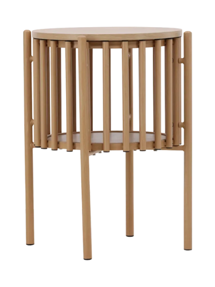 Design Beistelltisch „Rubbo“ Ø 45 x 65 cm Natural VE DESIGN