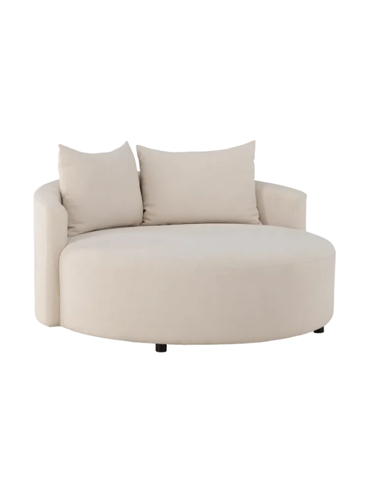 Design Loveseat „Kelso“ für zwei Personen Beige VE DESIGN