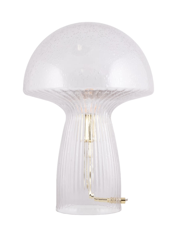 Dimmbare Design Tischlampe „Fungo Special Edition“, Transparent Globen Lighting