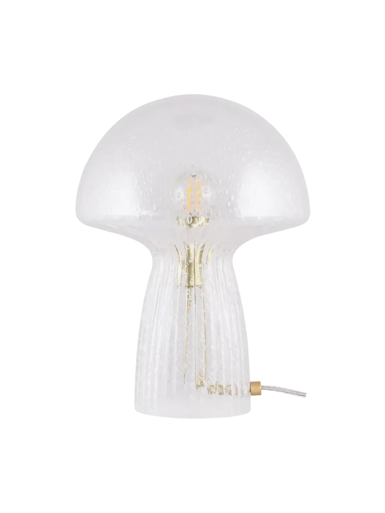 Dimmbare Design Tischlampe „Fungo Special Edition“, Transparent Globen Lighting