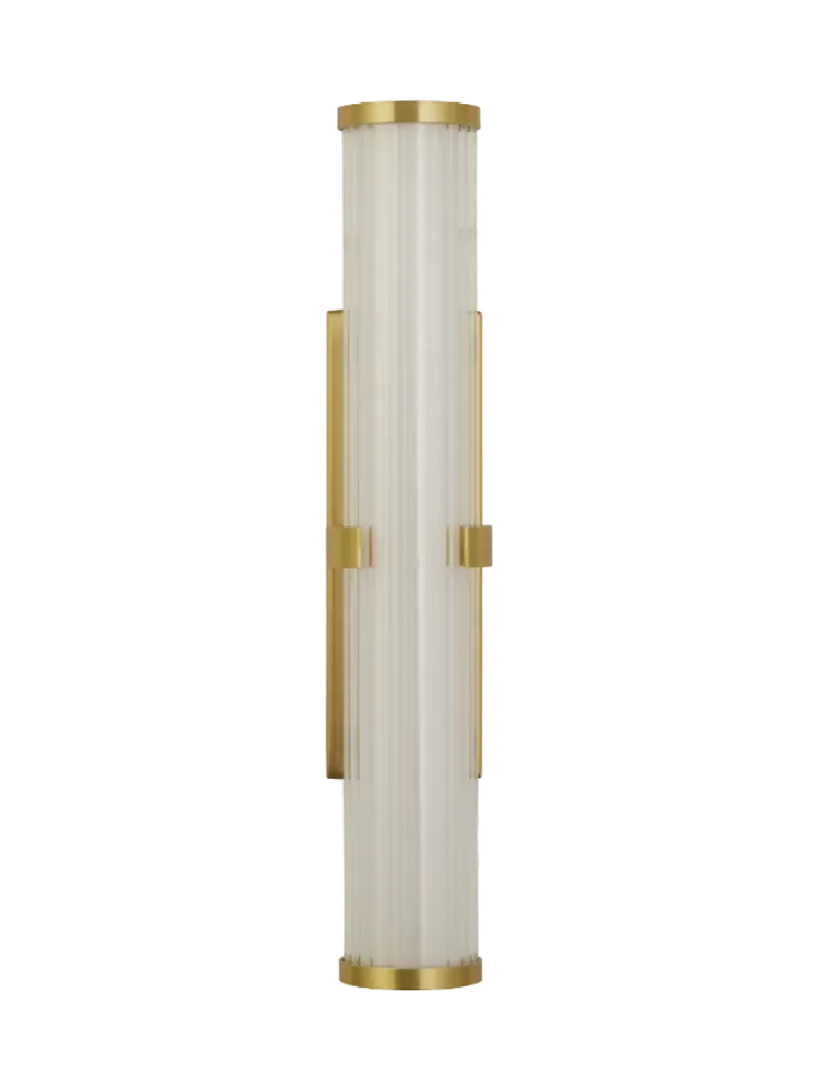 Dimmbare LED Design Wandlampe/Badlampe „Clamp“ Gold Searchlight