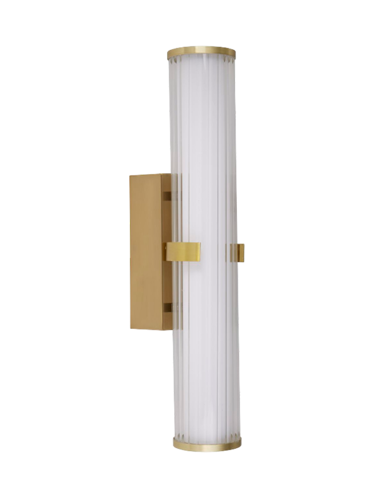 Dimmbare LED Design Wandlampe/Badlampe „Clamp“ Gold Searchlight