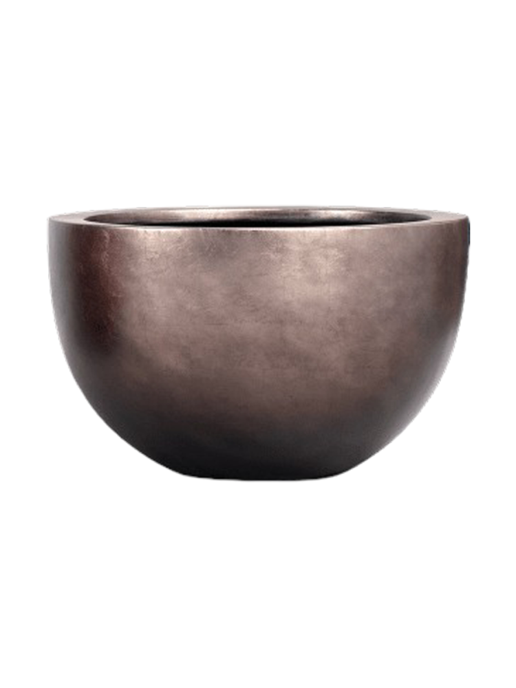 Grosser Blumentopf „Metallic Bowl“ Baq Design