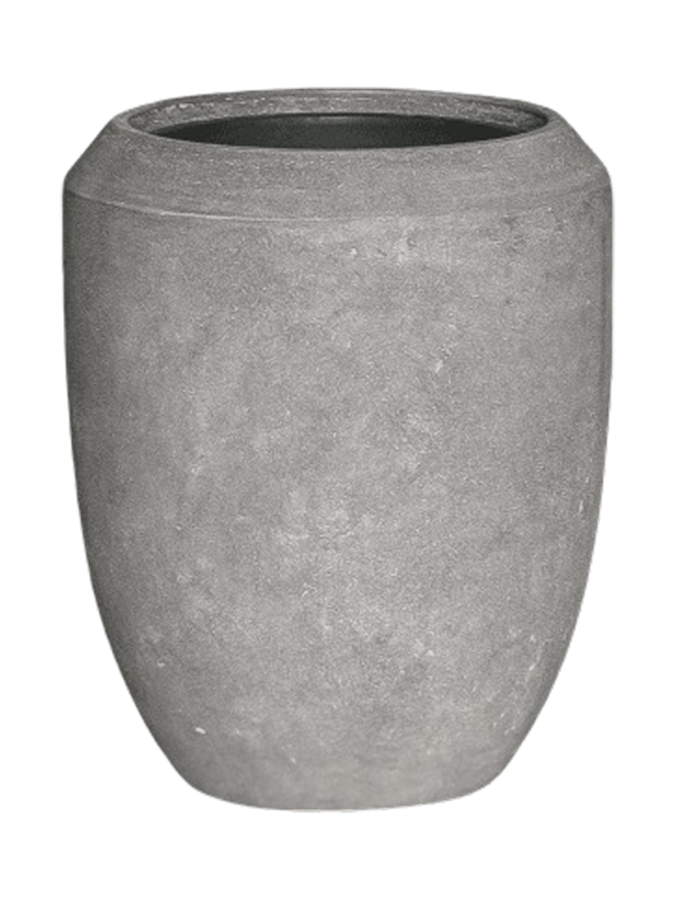 Grosser In-/Outdoor Blumentopf „Polystone Coated Plain Coppa“, ver. Grössen Baq Design
