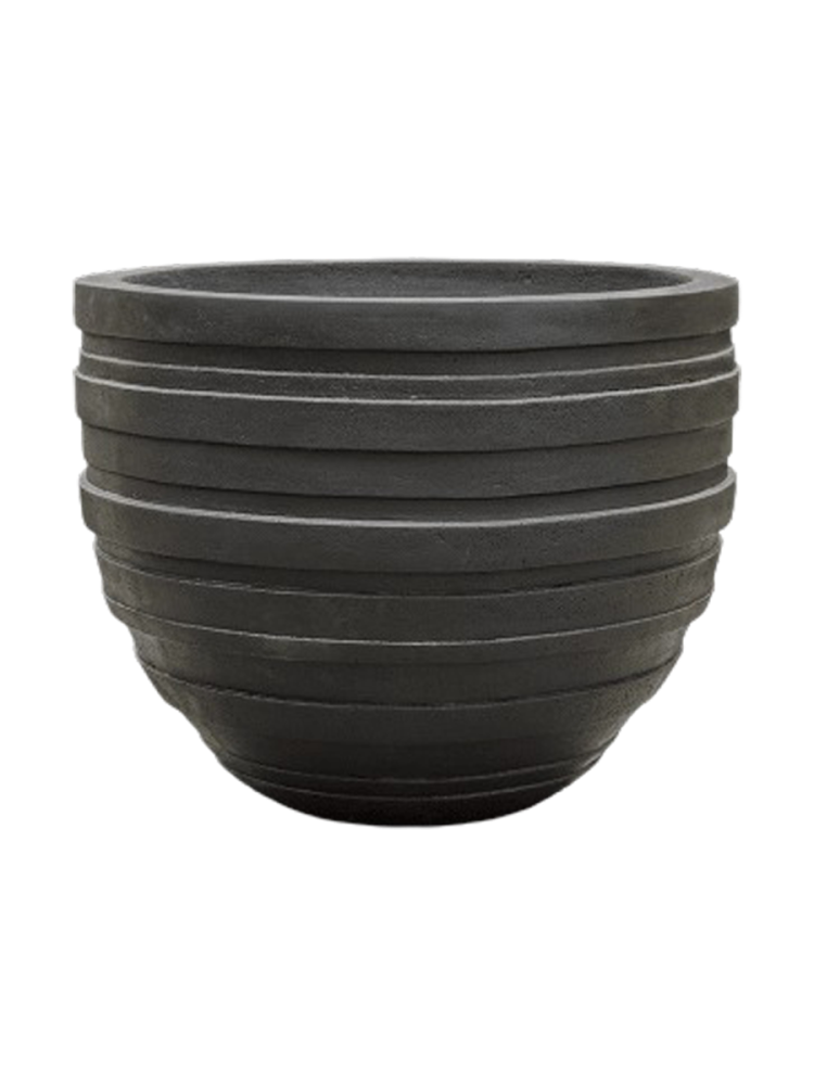 Grosser XL In-/Outdoor Blumentopf „Polystone Coated Plain Junar“, ver. Grössen Baq Design