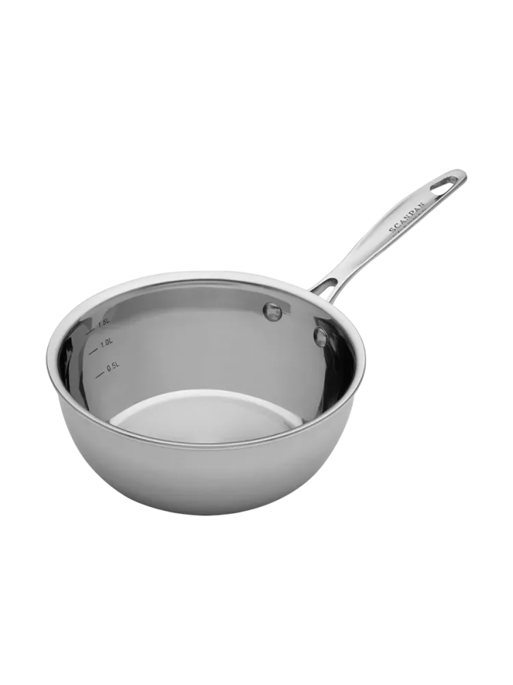 Premium Sauteuse „Fusion 5“ Silber Ø 20 cm, 1.8 Liter SCANPAN
