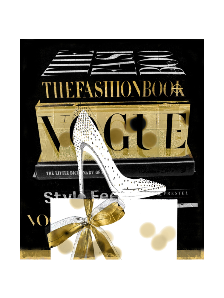image LAND Bild Fashion Books mit Highheel 1  | Schubiger Möbel