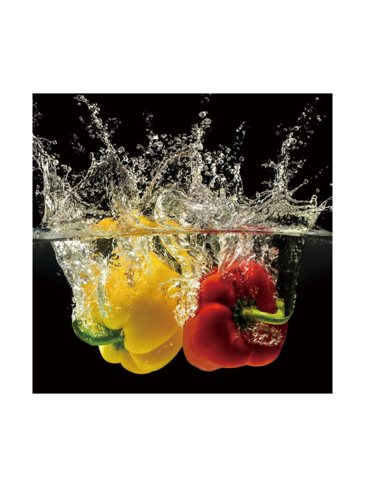 image LAND Digitaldruck auf Glas Splash Paprika  | Schubiger Möbel