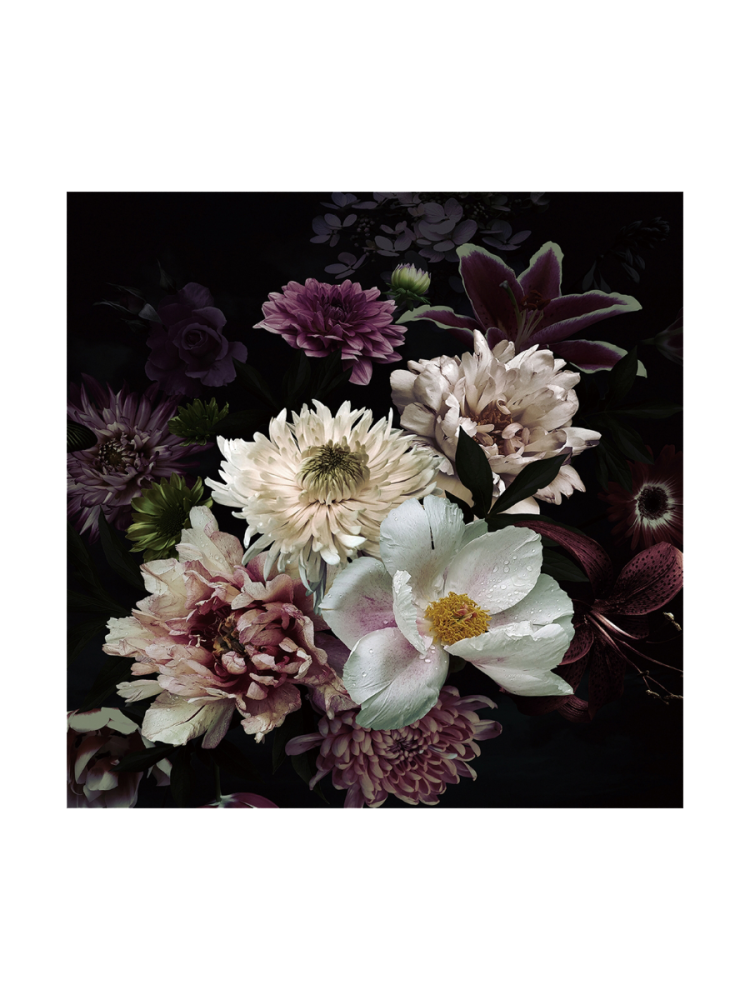 image LAND Digitaldruck auf Glas Hübsches Blumenbouquet 1  | Schubiger Möbel