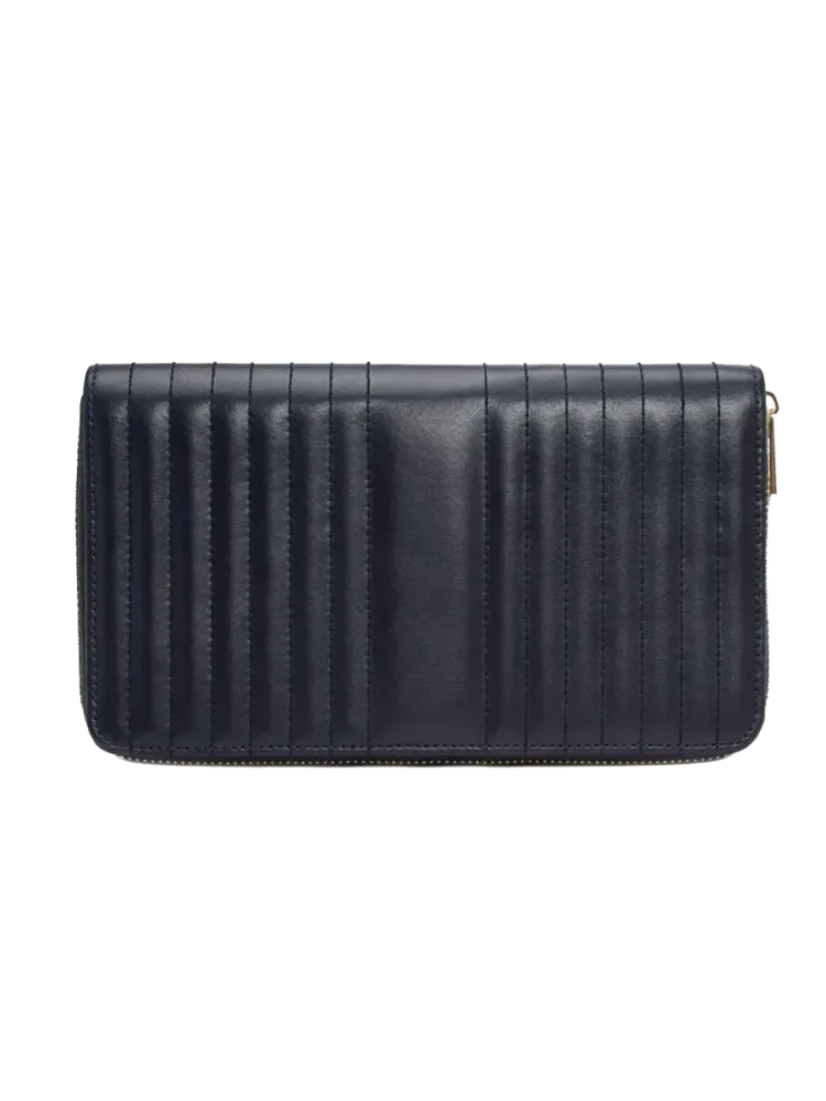 Grosses Echtleder Schmuck-Etui „Maria Jewelry Portofolio“ Navy WOLF