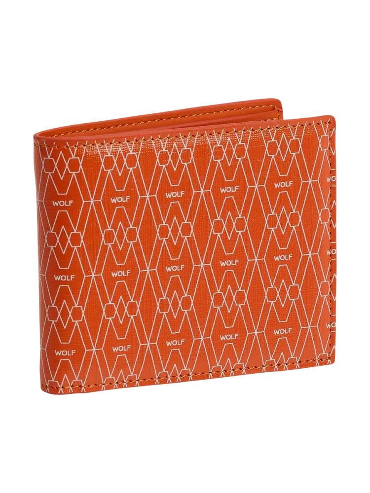 Brieftasche „Signature“ Leder Orange WOLF