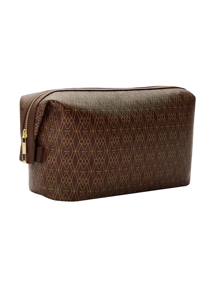 Necessaire „Signature“ Leder Braun WOLF