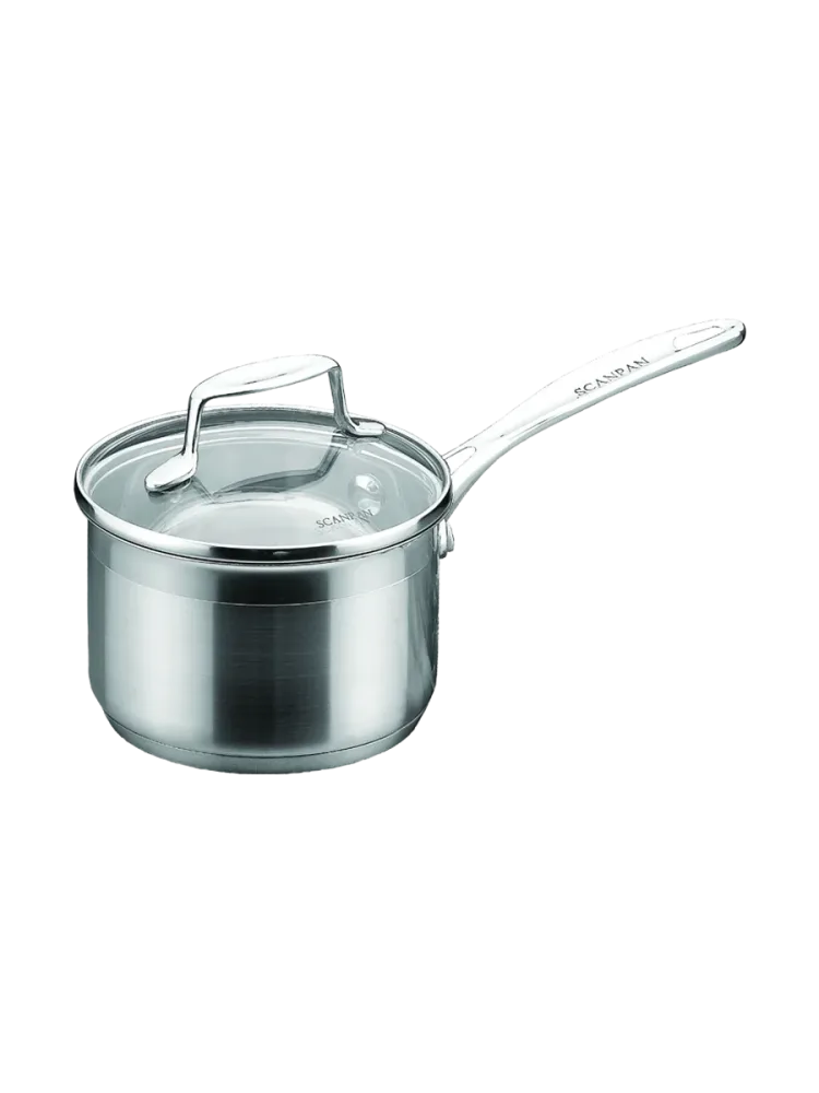 Premium Stielkasserolle „Impact“ inkl. Deckel Silber Ø 18 cm, 2.5 Liter SCANPAN