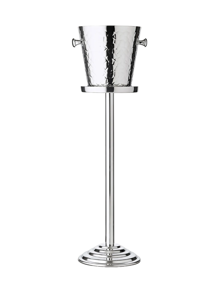 Premium Sektkühler „Capri“ inkl. Ständer aus Edelstahl, hochglanzpoliert und doppelwandig EDZARD