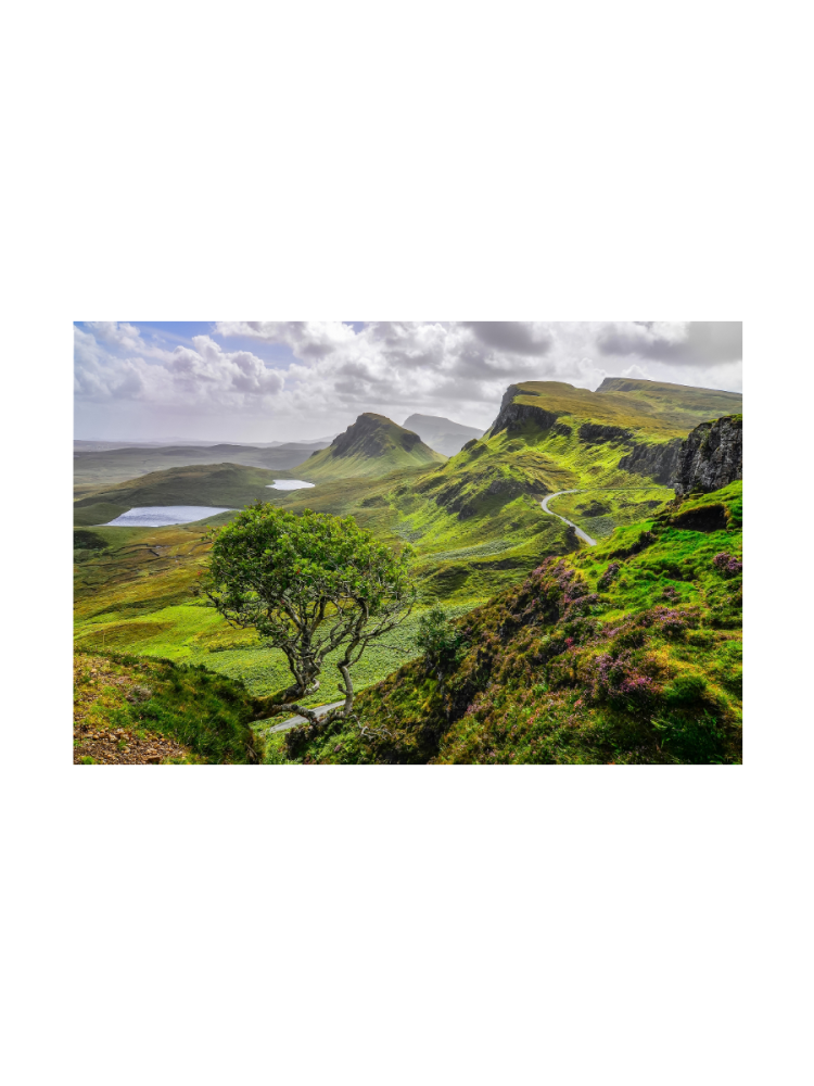 image LAND Digitaldruck auf Acrylglas Hügelige Landschaft  | Schubiger Möbel