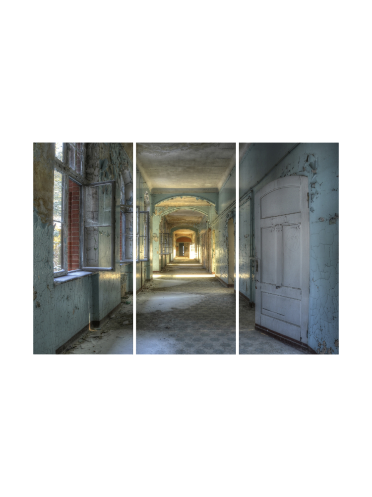 image LAND Digitaldruck auf Acrylglas Lost Place Flur 1  | Schubiger Möbel
