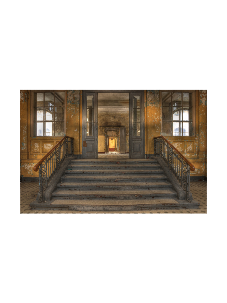 image LAND Digitaldruck auf Acrylglas Lost Place Treppe 4  | Schubiger Möbel