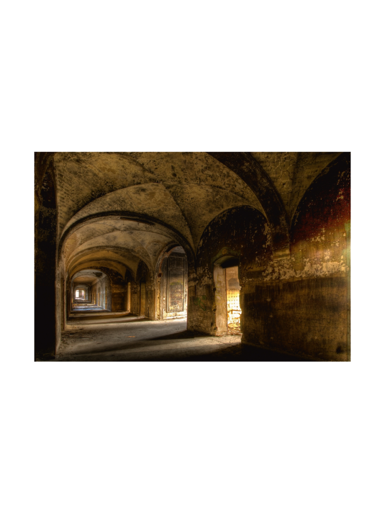 image LAND Digitaldruck auf Acrylglas Lost Place Gewölbe  | Schubiger Möbel
