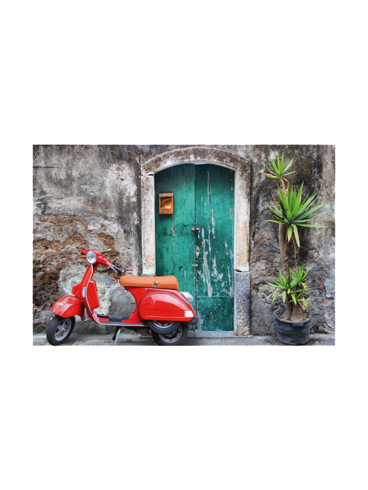 image LAND Bild Rote Vespa  | Schubiger Möbel