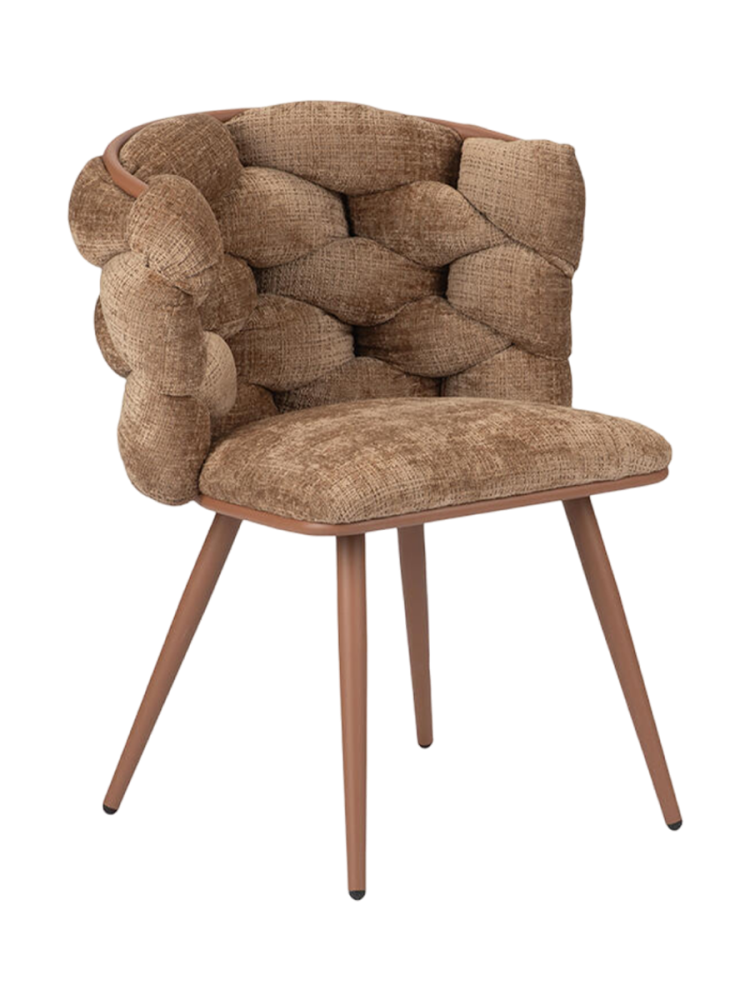 Designerstuhl „Rock“ mit Samtbezug – Caramel Global Interiors