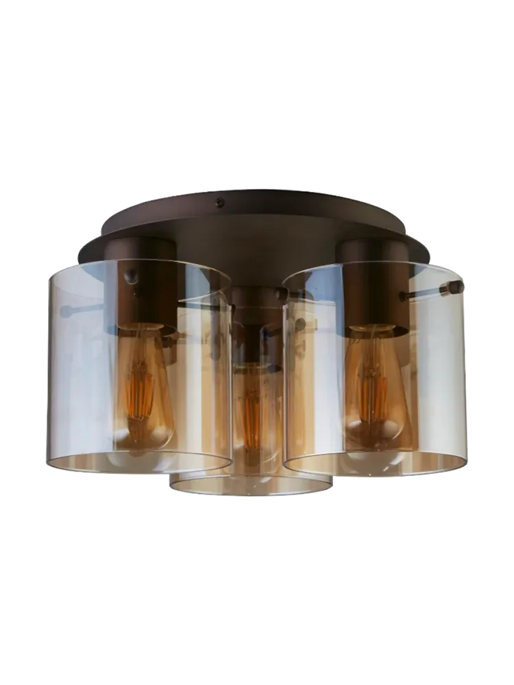Dimmbare Design Deckenlampe „Sweden“ 3-Flammig Searchlight