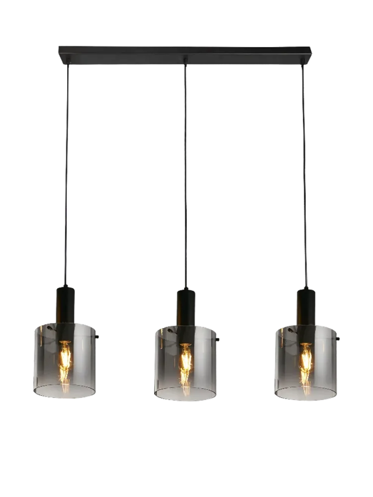 Lineare Design Pendellampe „Sweden“, 3-Flammig Searchlight