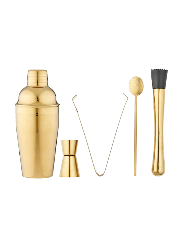 5-teiliges, luxuriöses Cocktail-Set „Aurora“ aus Edelstahl Ladelle