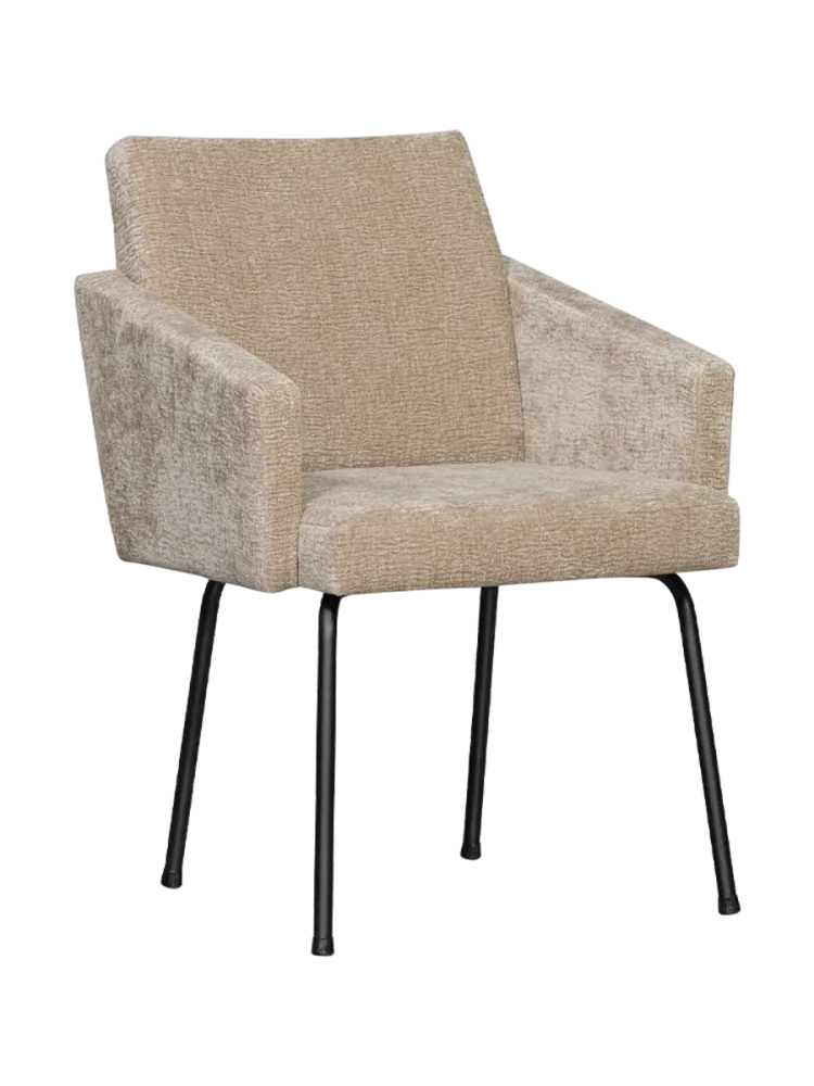 mutoni - Esszimmerstuhl Mount 3D-Chenille sand, One Size