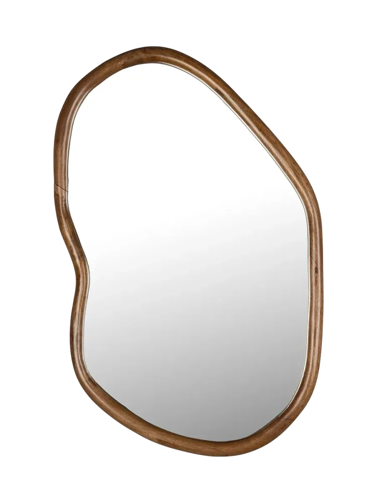 Design Wandspiegel „Ashley Walnut“, 100 x 73 cm Dutchbone