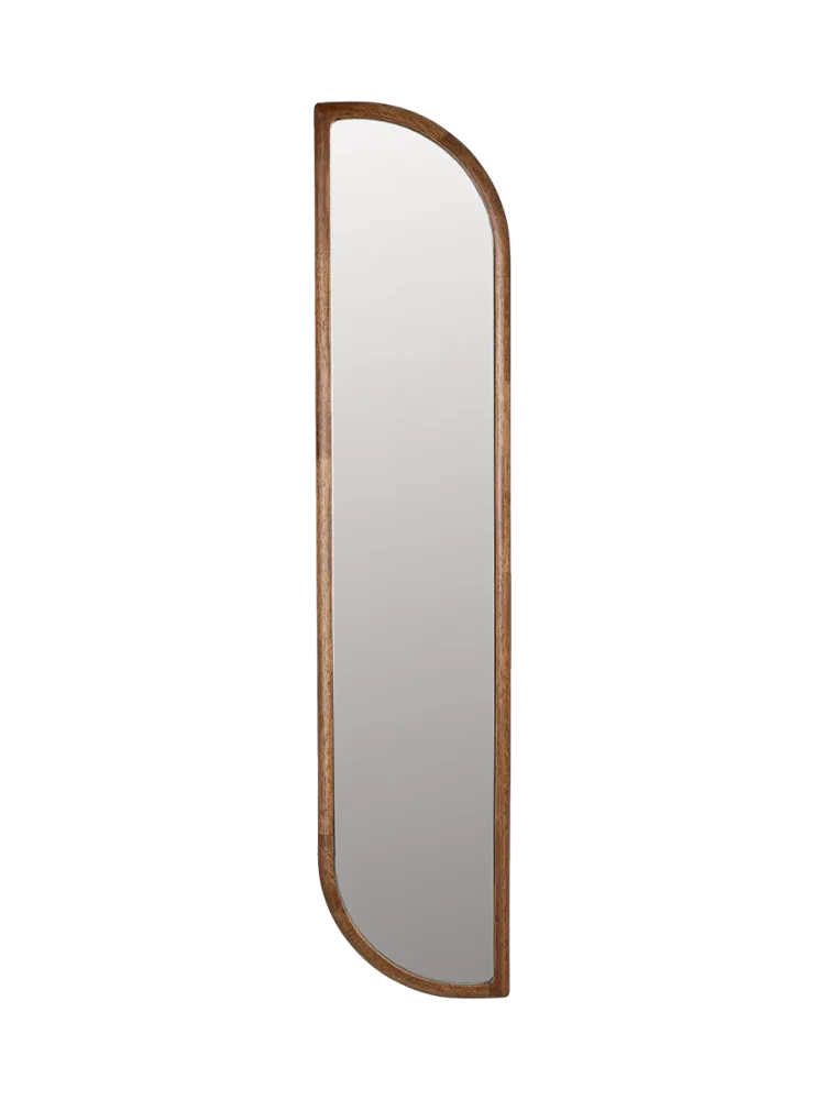 Design Wandspiegel „Nyko“ mit Holzrahmen, verschiedene Grössen White Label by Bloomingloft