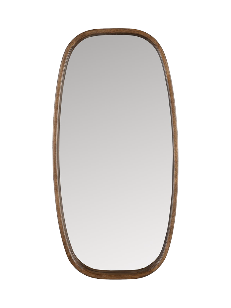 Design Wandspiegel „Nyko“ mit Holzrahmen, verschiedene Grössen White Label by Bloomingloft
