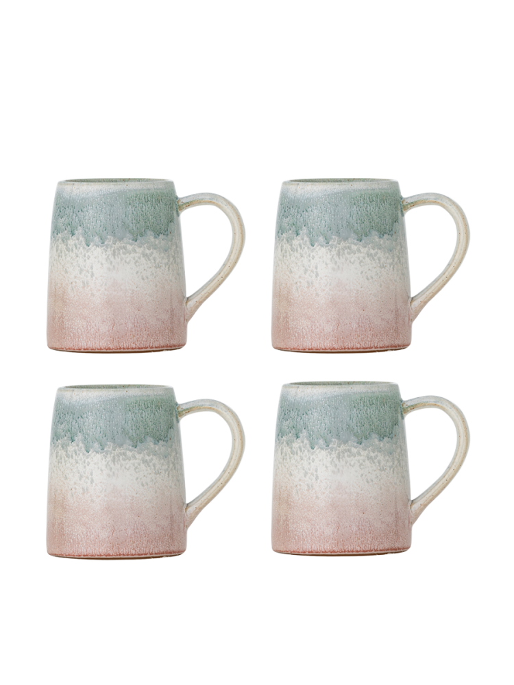 Handgefertigter Becher „Winnie“, 4er-Set Bloomingville