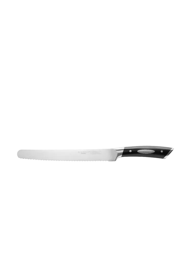 Premium Brot- und Konditormesser „Classic“ Silber, Schwarz SCANPAN