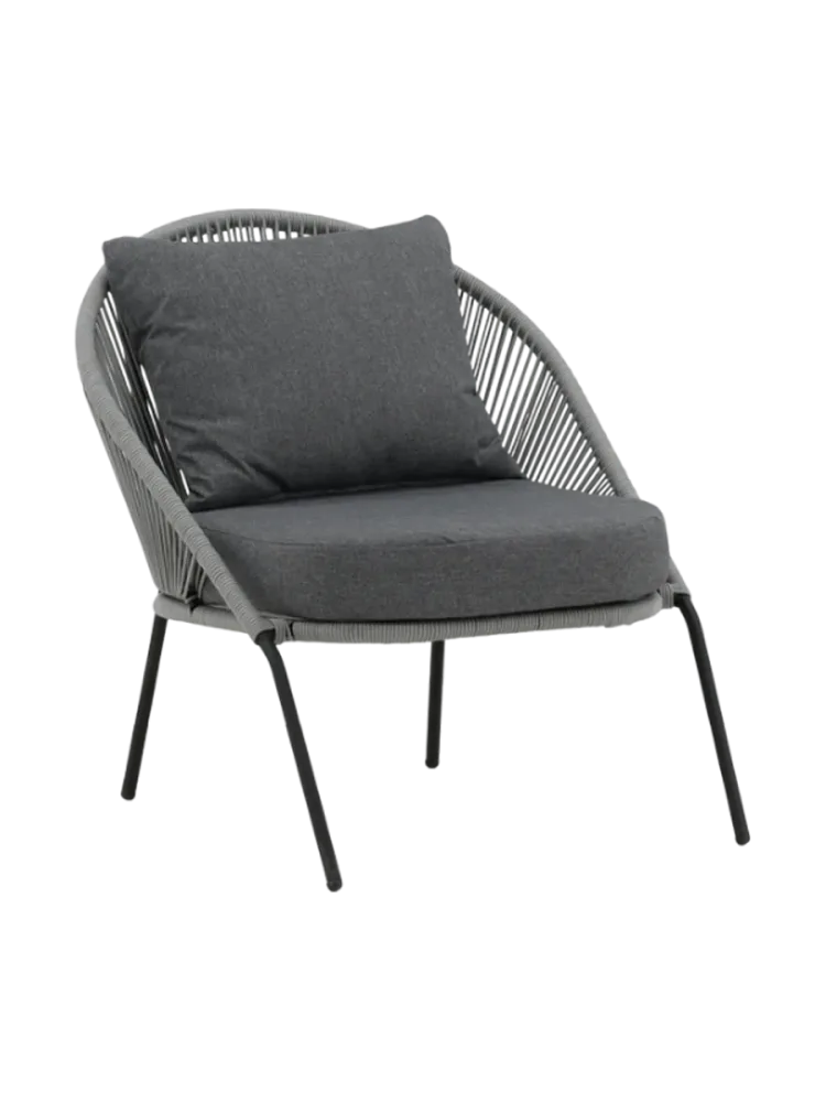 Outdoor Loungesessel „Lindos“ Grau VE DESIGN