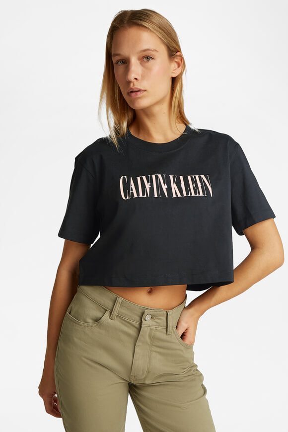 Calvin Klein Jeans Varsity Oversize T-Shirt - Black XS Damen