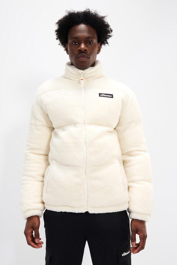 Ellesse Monoli Puffer Sherpa Jacke - Offwhite M Herren