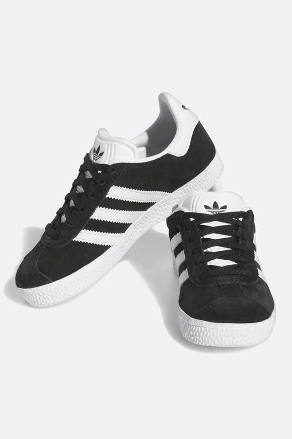 Adidas Originals Gazelle Kids Sneaker - Core Black + Footwear White + Gold Metallic EU33