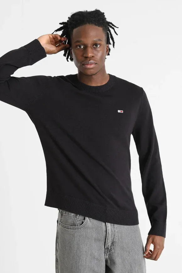 Tommy Jeans Feinstrickpullover - Black L Herren