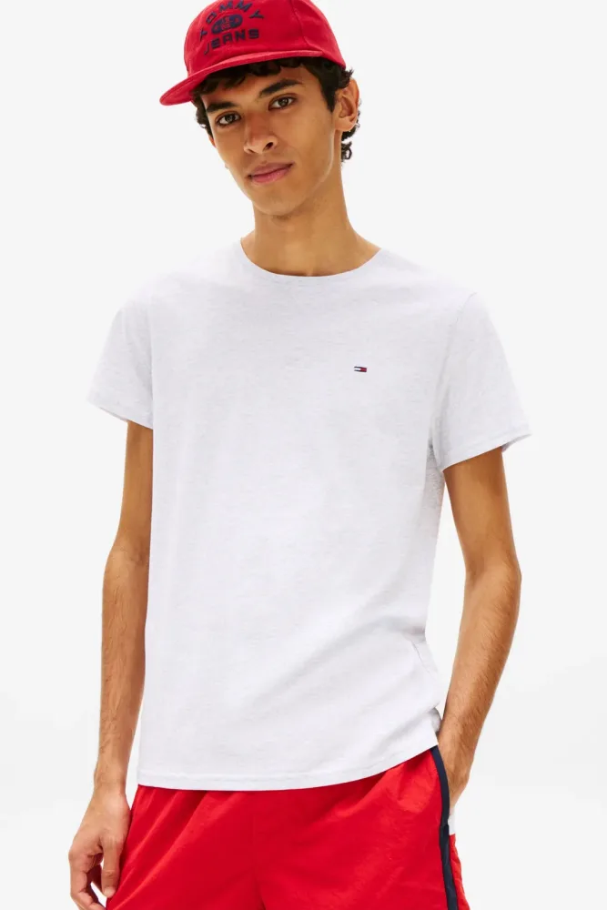Tommy Jeans T-Shirt - Ice Grey Heather L Herren