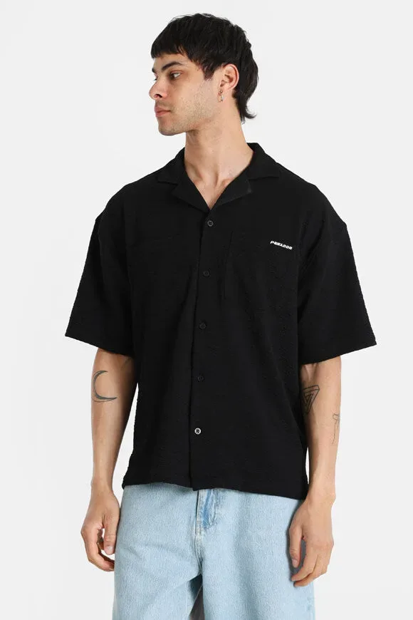 Pegador Acado strukturiertes Hemd - Black L Herren