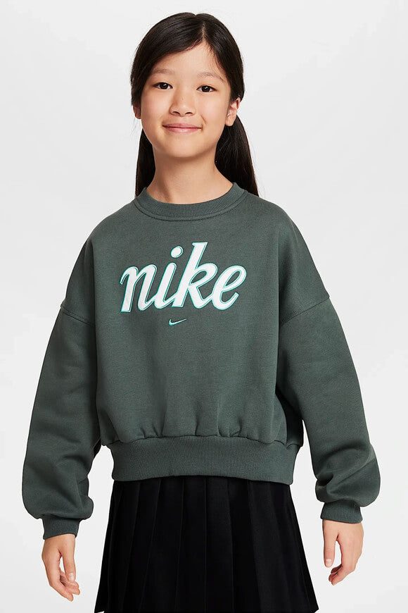 Nike Sportswear Club Fleece Oversize Sweatshirt - Vintage Green S Kids