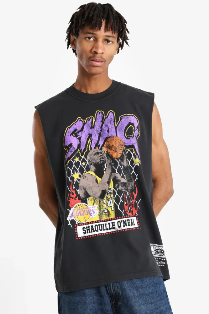 Mitchell & Ness Shaquille O'Neal Tanktop - Black M Herren