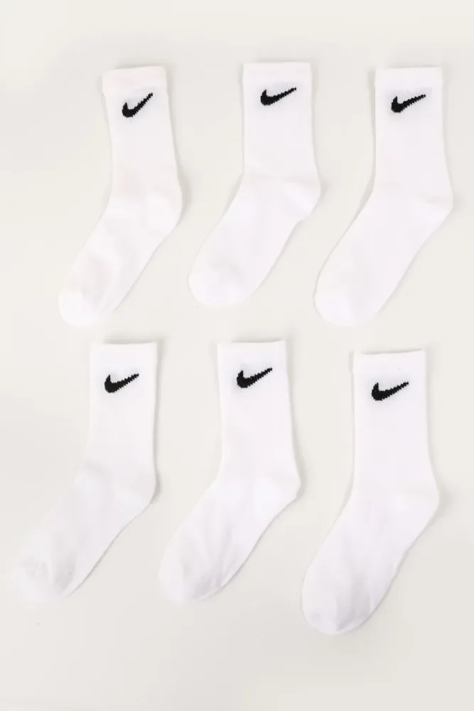 Nike Sechserpack Socken - White EU27-35 Kids