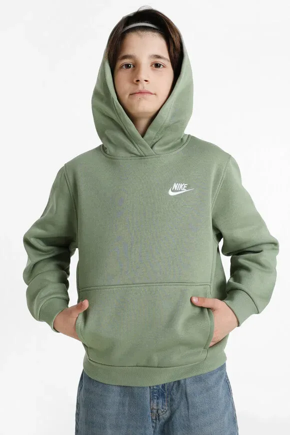 Nike Club Fleece Kapuzensweatshirt - Oil Green XL Kids