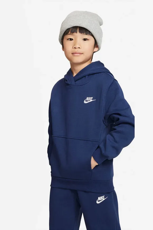 Nike Club Fleece Kapuzensweatshirt - Midnight Navy XL Kids
