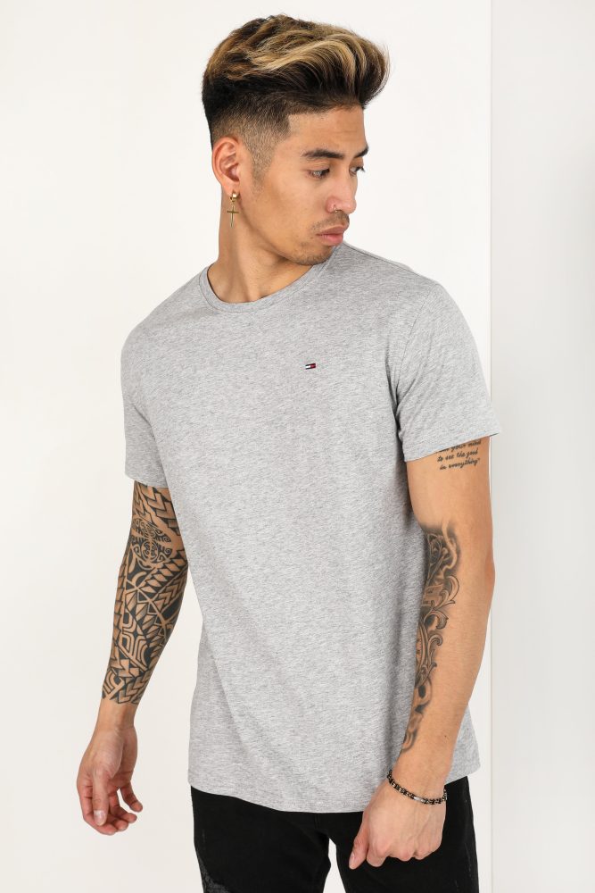 Tommy Jeans T-Shirt - Light Grey Heather XS Herren