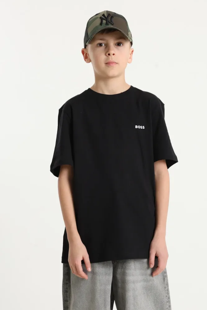 Boss T-Shirt - Black 10 Kids